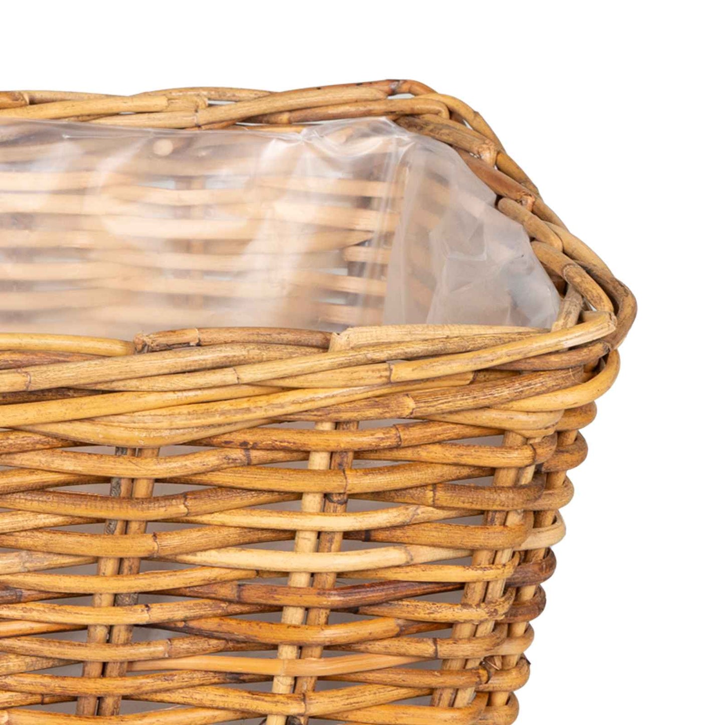 Planter Basket with Storage 3 pcs Brown
