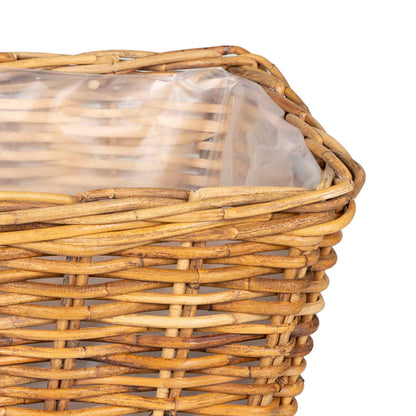 Planter Basket with Storage 3 pcs Brown