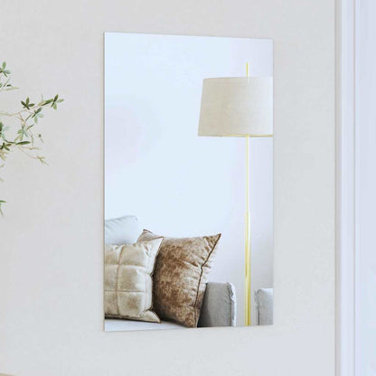 Wall Mirror Rectangular 60 x 40 cm Tempered Glass