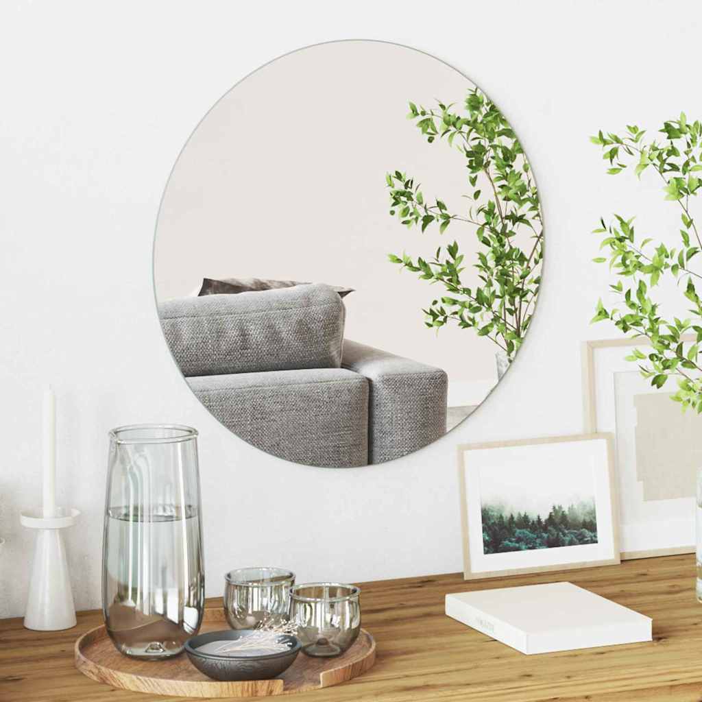 Wall Mirror Round Ø 50 cm Tempered Glass