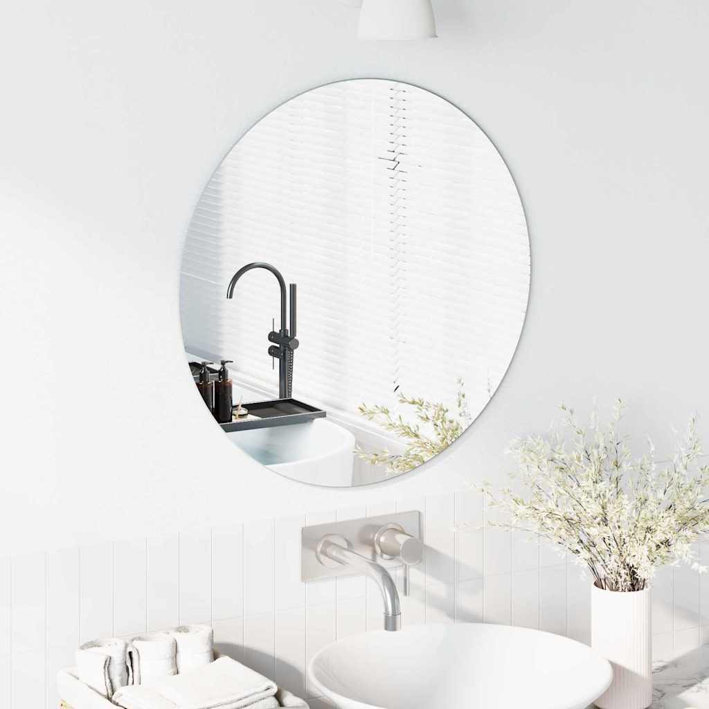 Wall Mirror Round Ø 60 cm Tempered Glass