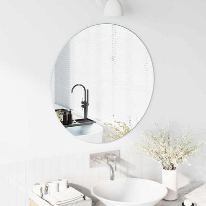 Wall Mirror Round Ø 70 cm Tempered Glass