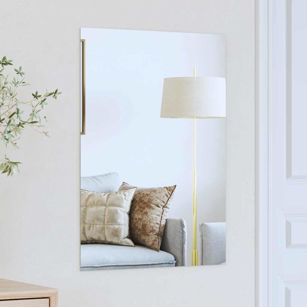 Wall Mirror Rectangular 70 x 50 cm Tempered Glass