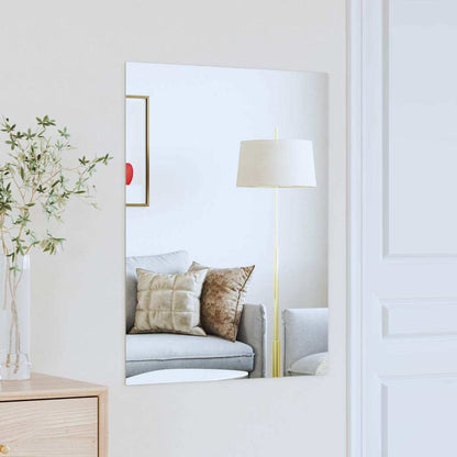 Wall Mirror Rectangular 80 x 60 cm Tempered Glass