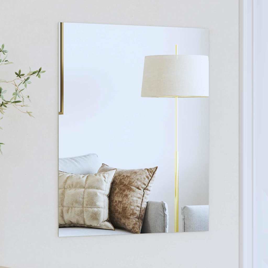 Wall Mirror Rectangular 50 x 60 cm Tempered Glass