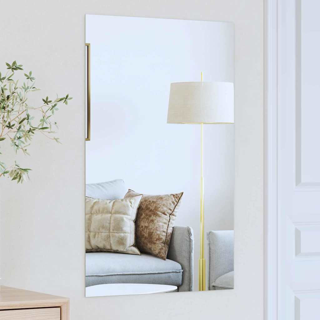 Wall Mirror Rectangular 50 x 80 cm Tempered Glass