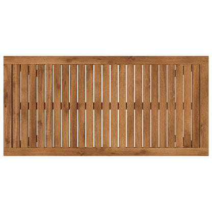 Coffee Table Natural 50 x 100.5 x 45 cm Solid Acacia Wood
