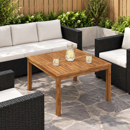 Coffee Table Natural 80 x 80.5 x 45 cm Solid Acacia Wood