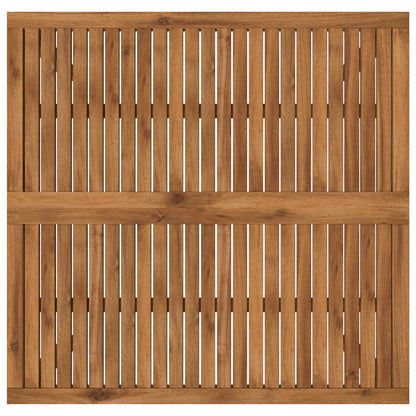 Coffee Table Natural 100 x 100.5 x 45 cm Solid Acacia Wood