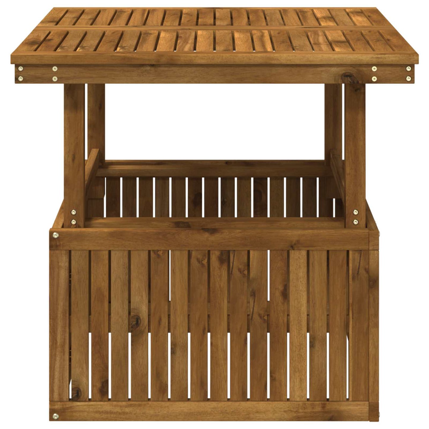 Garden Coffee Table Solid Acacia Wood Height Adjustable Natural