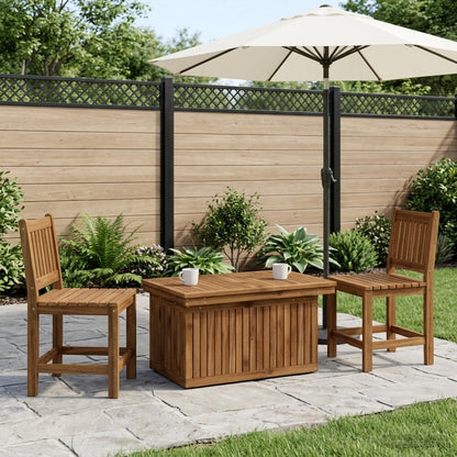 Garden Coffee Table Solid Acacia Wood Height Adjustable Natural