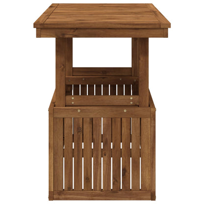 Garden Coffee Table Solid Acacia Wood Height Adjustable Natural