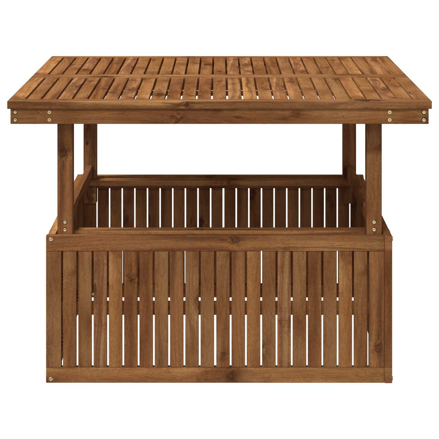 Garden Coffee Table Solid Acacia Wood Height Adjustable Natural
