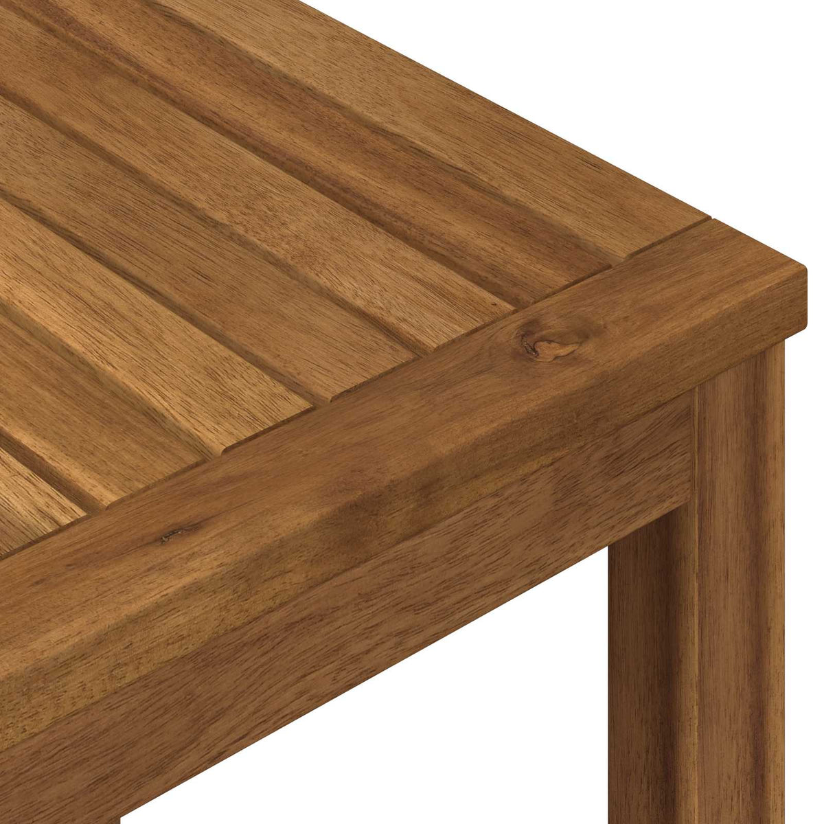Garden Dinner Table Natural 110 x 108.5 x 75 cm