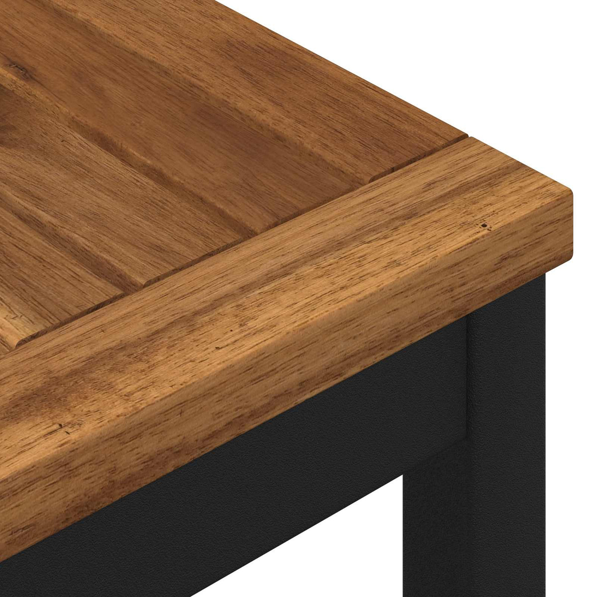 Coffee Table Natural and Black 49 x 100.5 x 45 cm