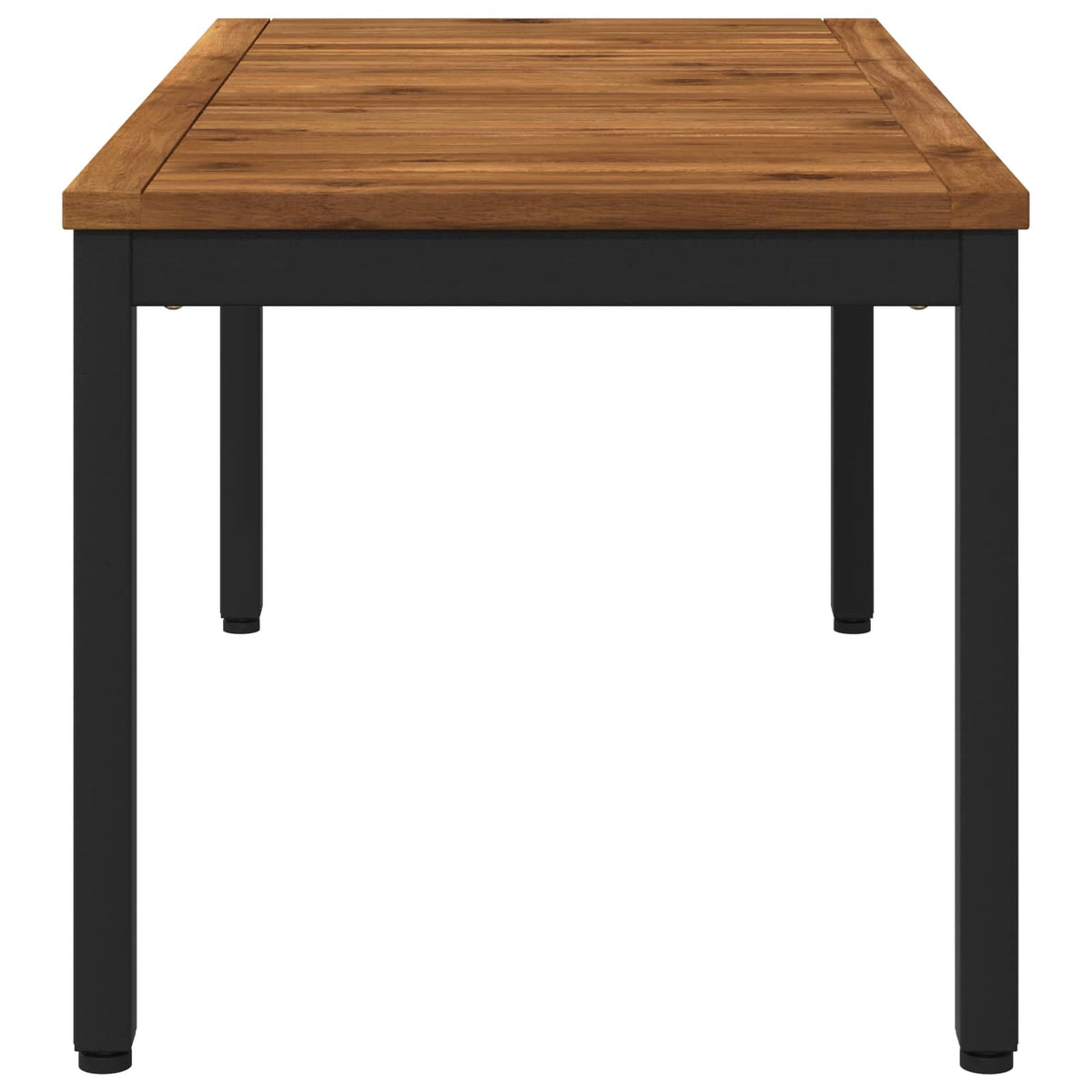 Coffee Table Natural and Black 49 x 100.5 x 45 cm