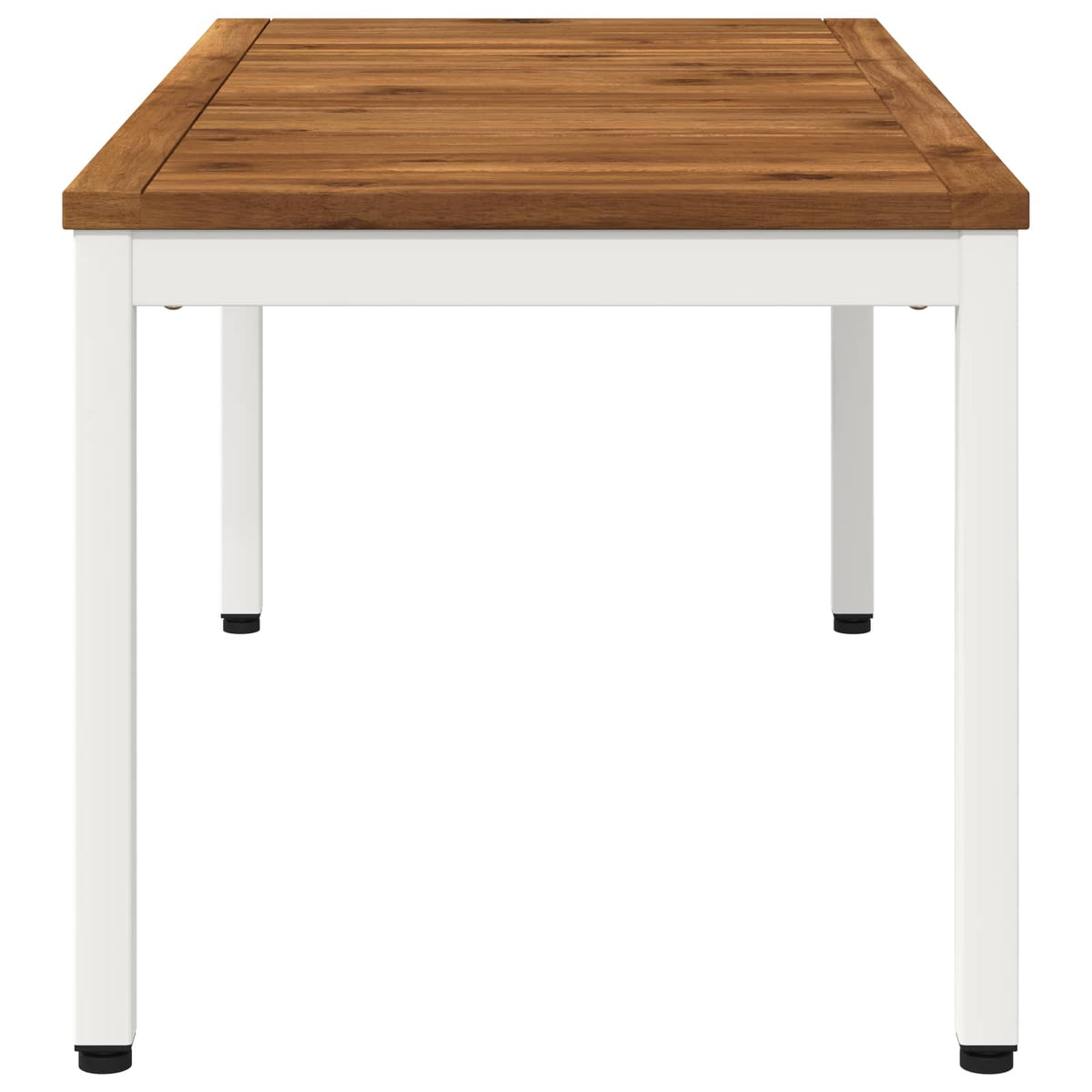 Coffee Table Natural and White 49 x 100.5 x 45 cm