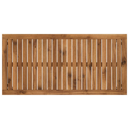 Coffee Table Natural and White 49 x 100.5 x 45 cm