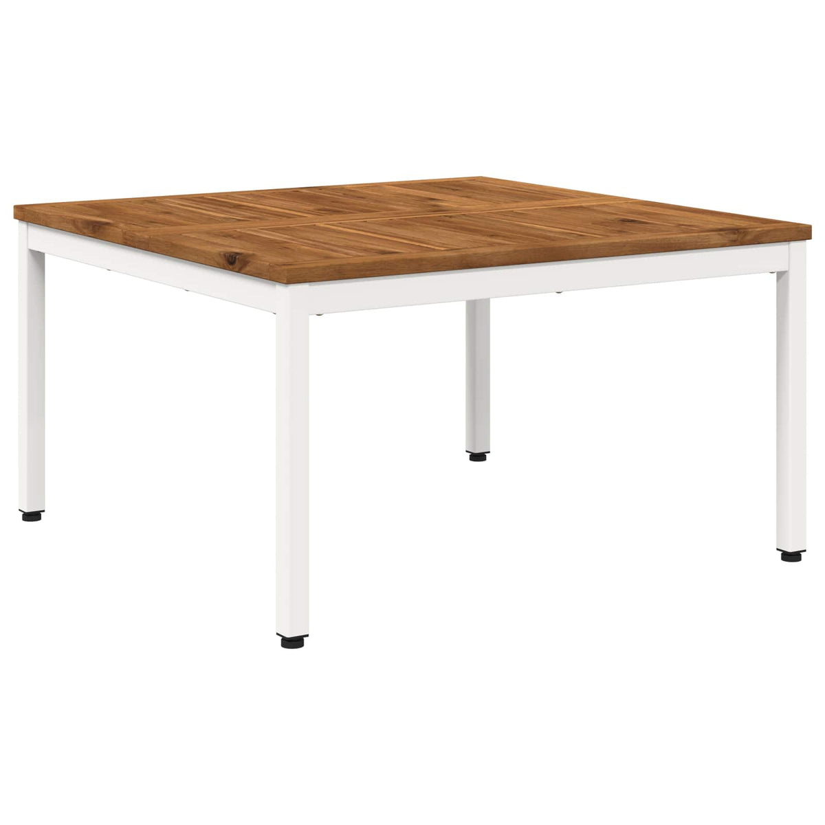 Coffee Table Natural and White 80 x 80.5 x 45 cm