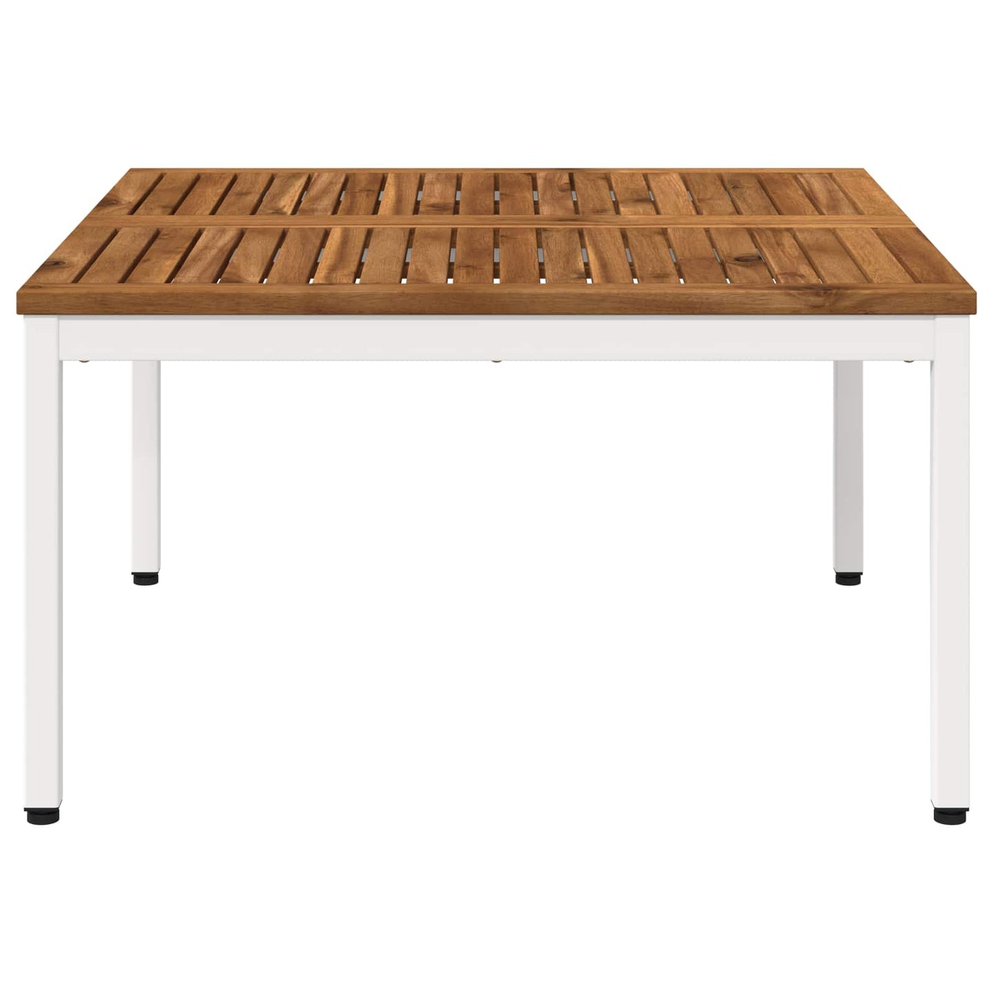Coffee Table Natural and White 80 x 80.5 x 45 cm