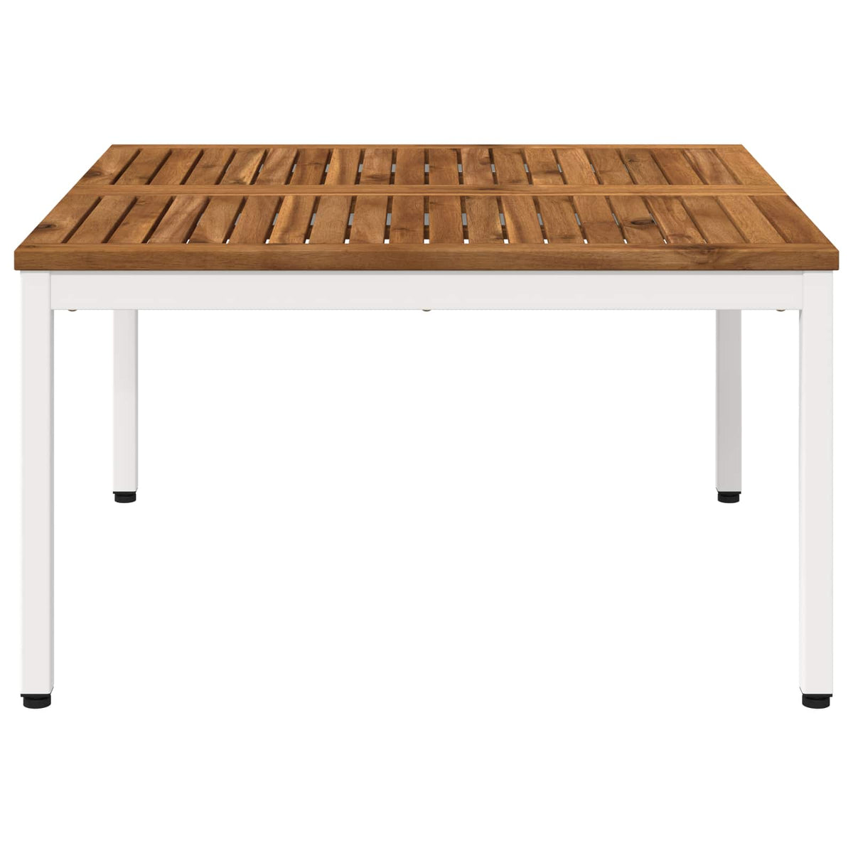 Coffee Table Natural and White 80 x 80.5 x 45 cm