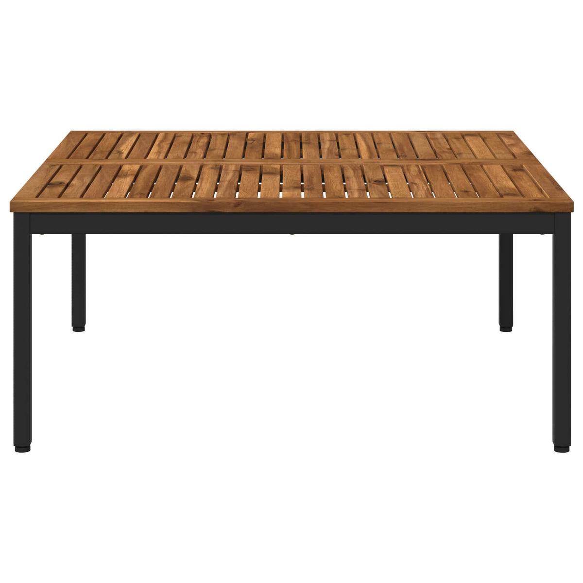 Coffee Table Natural and Black 98 x 100.5 x 45 cm