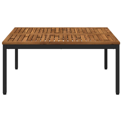 Coffee Table Natural and Black 98 x 100.5 x 45 cm