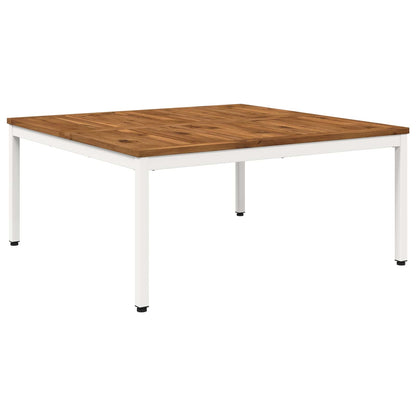 Coffee Table Natural and White 98 x 100.5 x 45 cm