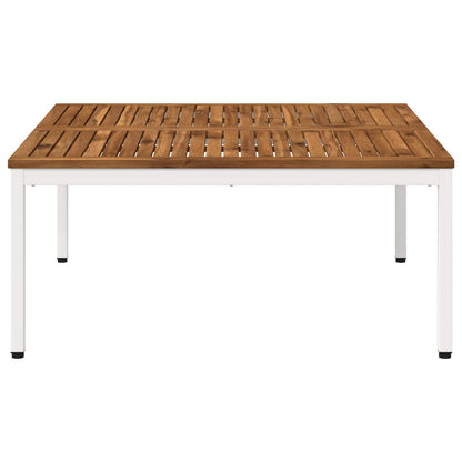 Coffee Table Natural and White 98 x 100.5 x 45 cm