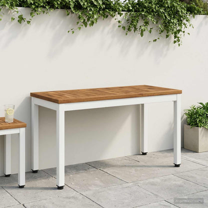 Garden Bench 80.5 x 35 x 45 cm Solid Acacia Wood Rectangular