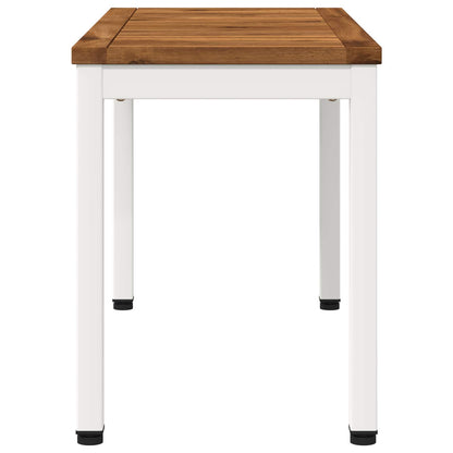Garden Bench 80.5 x 35 x 45 cm Solid Acacia Wood Rectangular