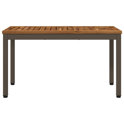 Garden Bench 80.5 x 35 x 45 cm Solid Acacia Wood Rectangular