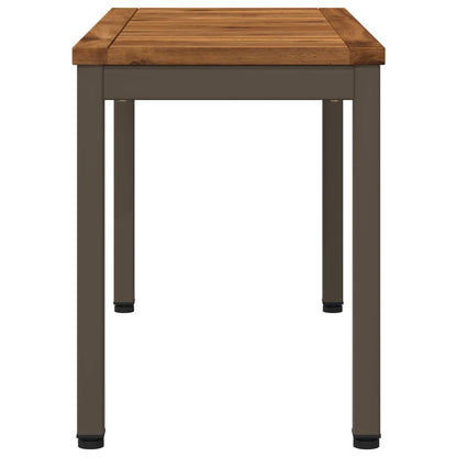 Garden Bench 80.5 x 35 x 45 cm Solid Acacia Wood Rectangular