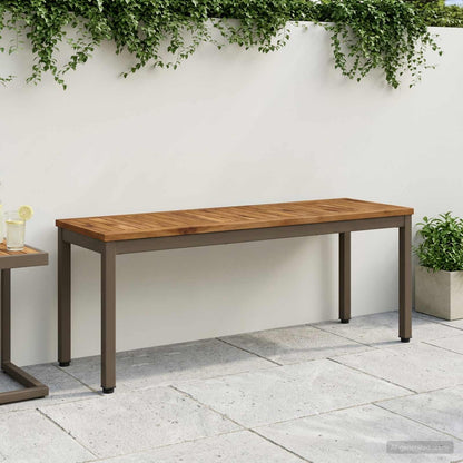 Garden Bench 108.5 x 35 x 45 cm Solid Acacia Wood Rectangular