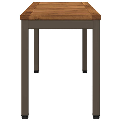 Garden Bench 108.5 x 35 x 45 cm Solid Acacia Wood Rectangular