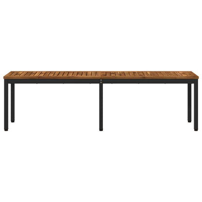 Garden Bench 161 x 35 x 45 cm Solid Acacia Wood Rectangular