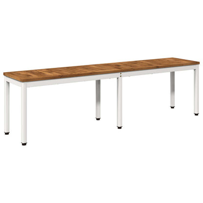 Garden Bench 161 x 35 x 45 cm Solid Acacia Wood Rectangular