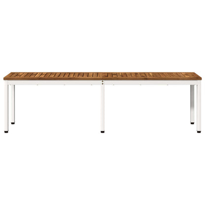 Garden Bench 161 x 35 x 45 cm Solid Acacia Wood Rectangular
