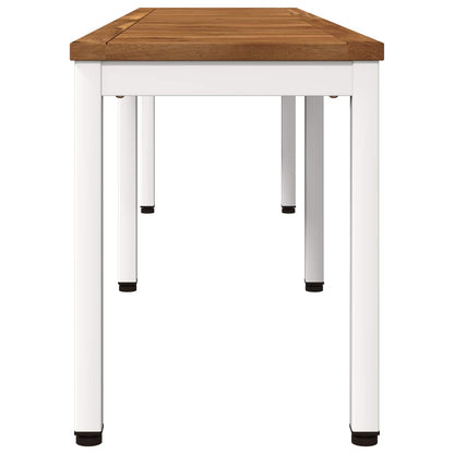 Garden Bench 161 x 35 x 45 cm Solid Acacia Wood Rectangular