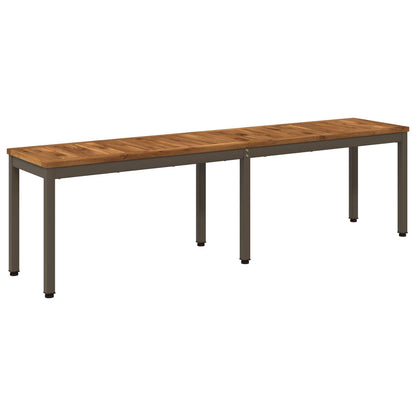 Garden Bench 161 x 35 x 45 cm Solid Acacia Wood Rectangular
