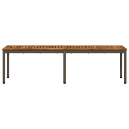 Garden Bench 161 x 35 x 45 cm Solid Acacia Wood Rectangular