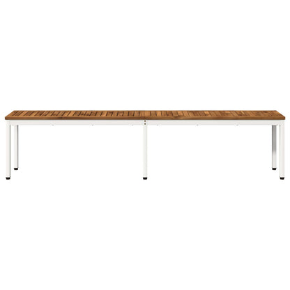 Garden Bench 201 x 35 x 45 cm Solid Acacia Wood Rectangular