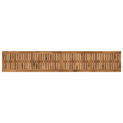 Garden Bench 201 x 35 x 45 cm Solid Acacia Wood Rectangular