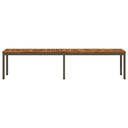 Garden Bench 201 x 35 x 45 cm Solid Acacia Wood Rectangular