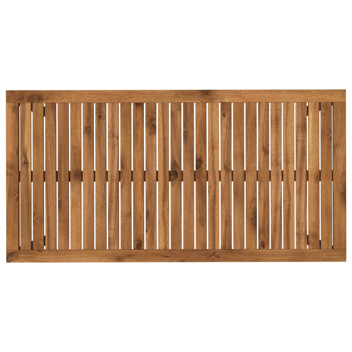 Garden Dinner Table Natural and Black 108.5 x 55 x 75 cm