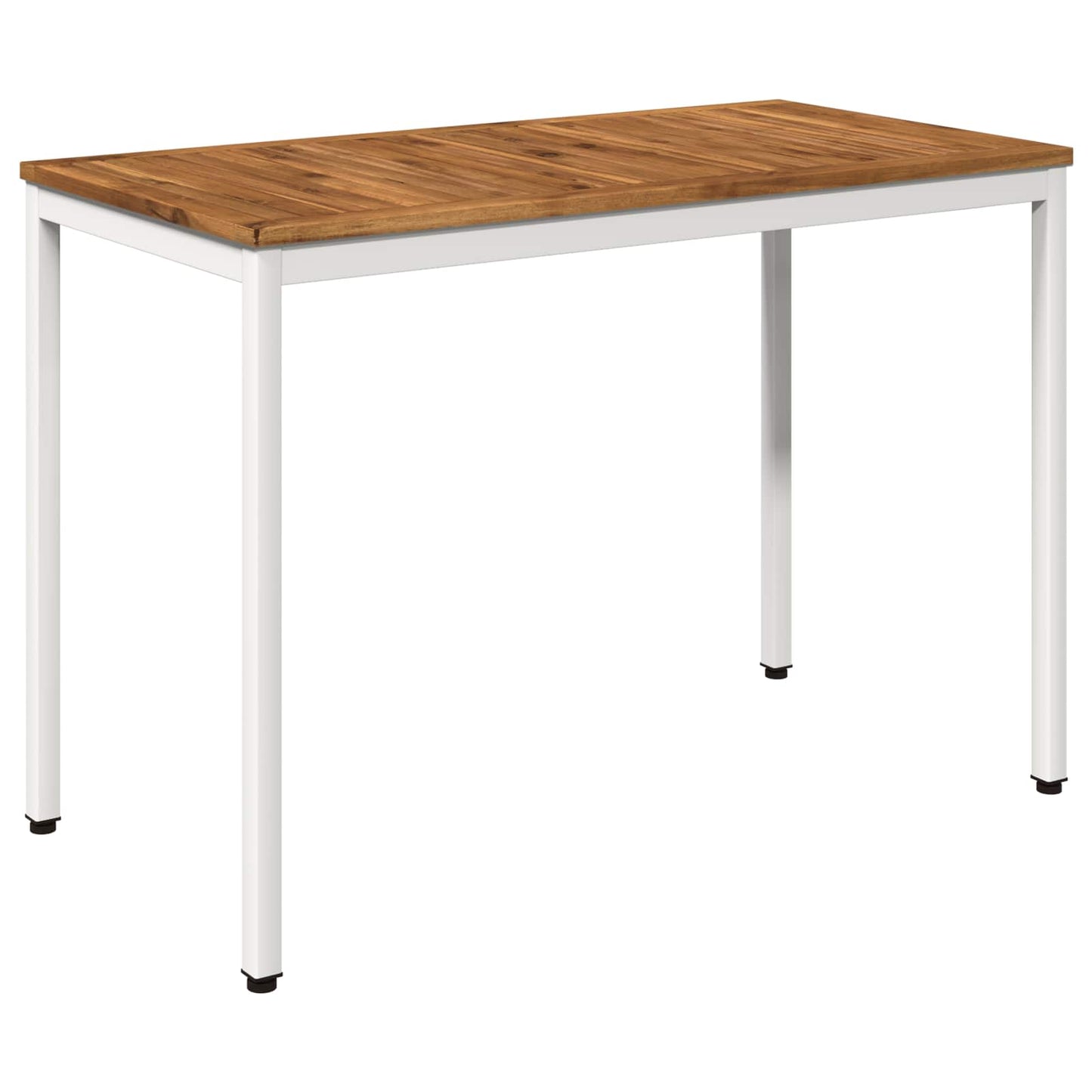 Garden Dinner Table Natural and White 108.5 x 55 x 75 cm