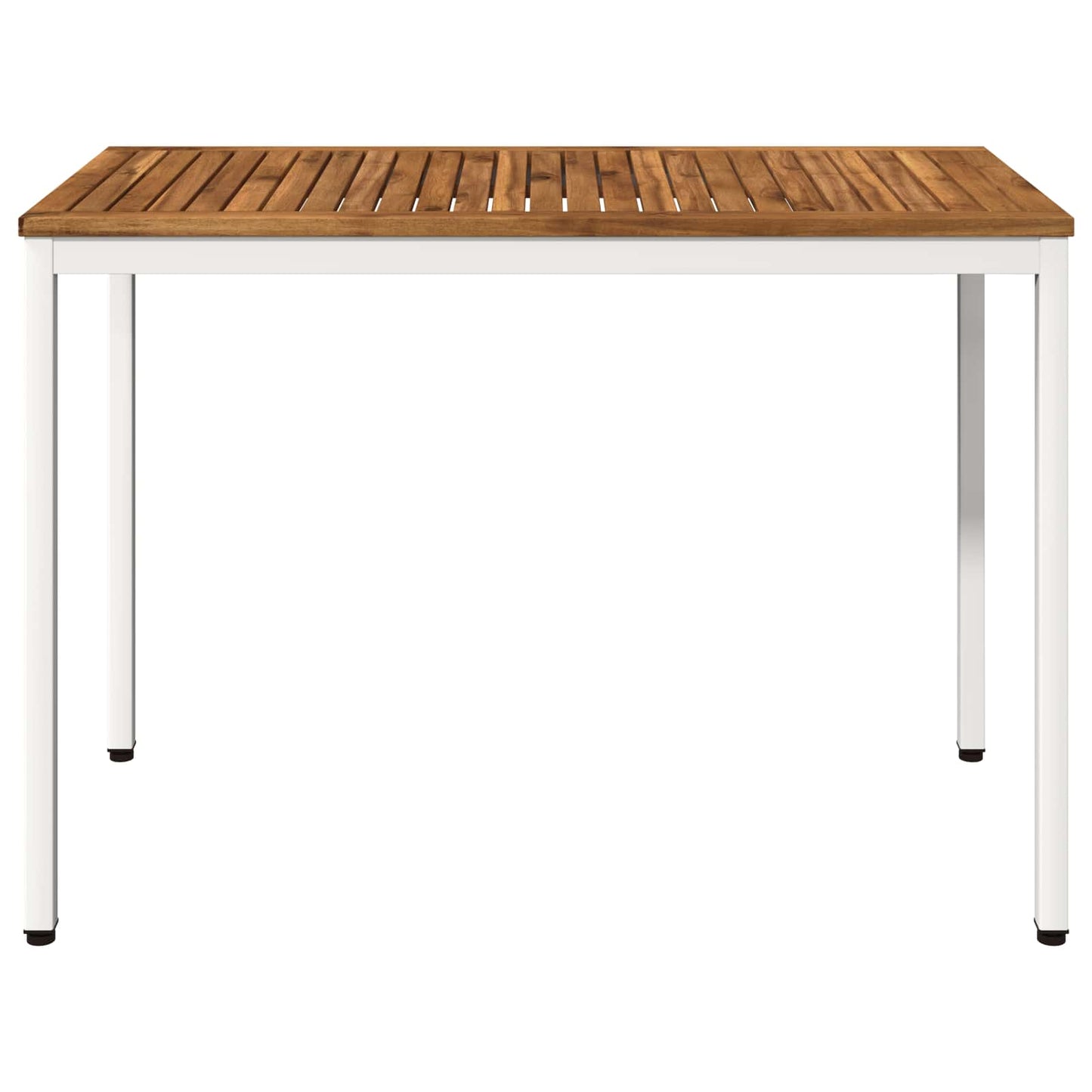 Garden Dinner Table Natural and White 108.5 x 55 x 75 cm