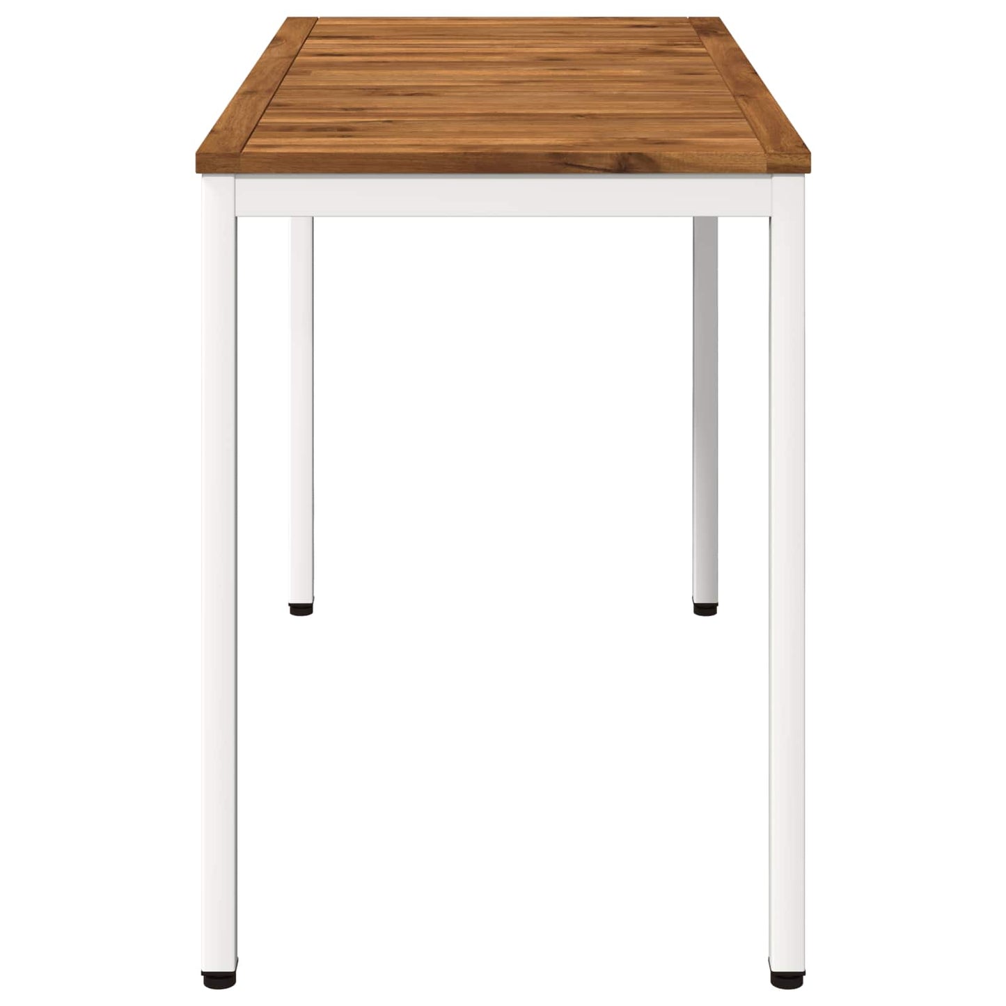 Garden Dinner Table Natural and White 108.5 x 55 x 75 cm