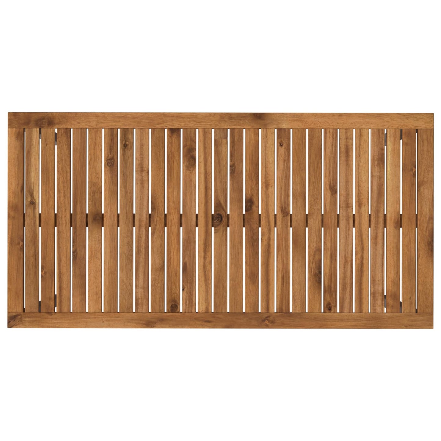 Garden Dinner Table Natural and White 108.5 x 55 x 75 cm
