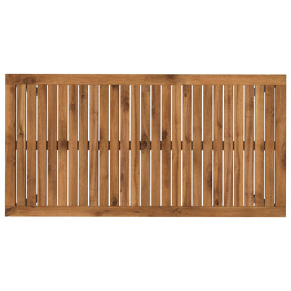 Garden Dinner Table Natural and White 108.5 x 55 x 75 cm